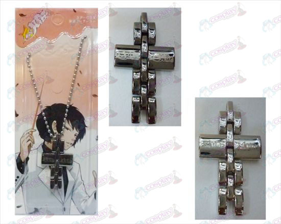 Star-Stealing Girl Accessories black and white cross necklace