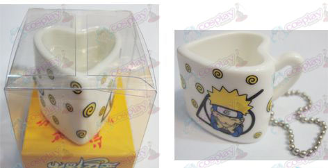 Naruto bag pendant heart-shaped ceramic cup
