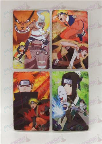 4 PVC Naruto card stickers