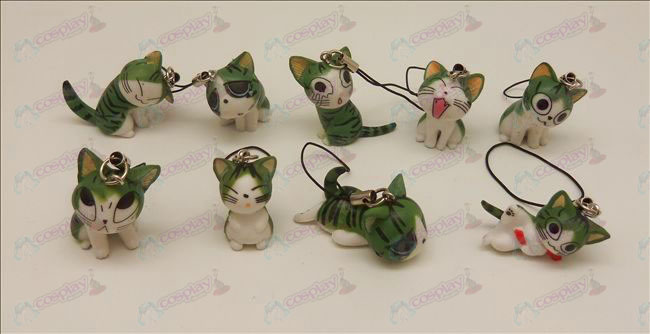 9 Sweet Cat Accessories Machine Strap (Green)