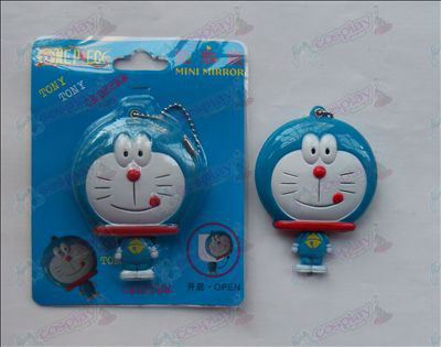 Doraemon tongue licking mirror
