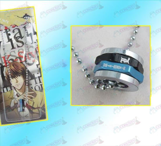 Death Note Accessories necklace black hexagon rotation
