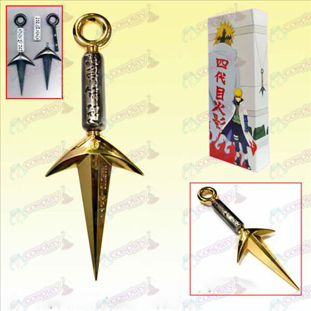 Naruto Shuriken boxed four generations present weapons (Gold)