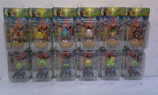 Angry Birds Accessories card installed doll (12 / set)
