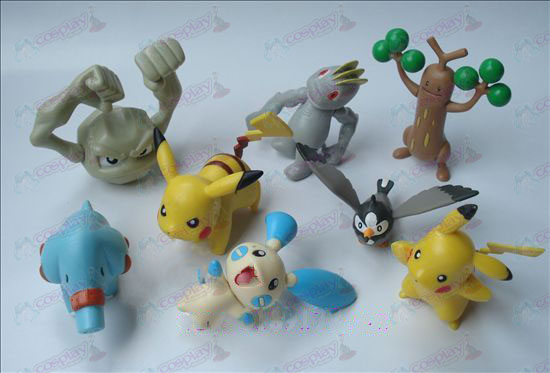 Genuine eight Pokemon Accessories Doll (7-9cm)