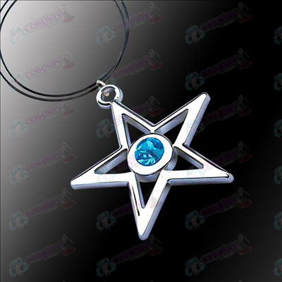 Lack Rock Shooter Accessories pentagram necklace (blue)