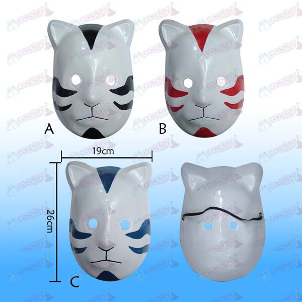 Three-color cat mask dark Naruto (optional)