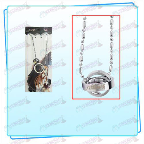 Sword Art Online Accessories Dual Ring Necklace (Silver)