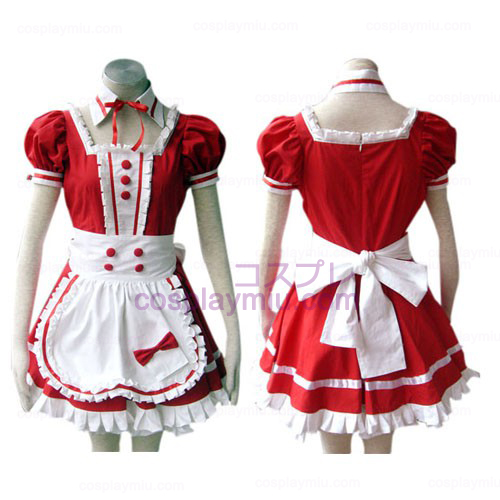 Red Gothic Lolita Cosplay Costume