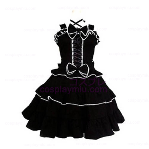 Tailor-made Black Gothic Lolita Cosplay Costume