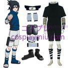 Naruto Uchiha Sasuke Cosplay Costume - Black Cape