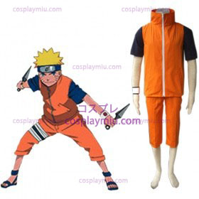 Naruto Shippuden Uzumaki Cosplay Costume and Accessories Set
