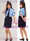 Sweet Police Costume of Shirt and Miniskirt