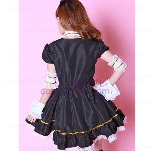 Black SD Doll Anime Cosplay Maid Outfit/ Maid Costume