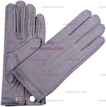 Gloves Nylon W Snap Mens Grey