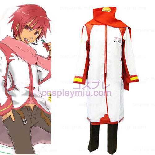 Vocaloid Akaito Red and White Cosplay Costume