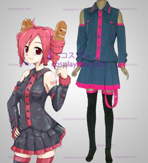 Vocaloid Hatsune Miku Kasane Teto Cosplay Costume