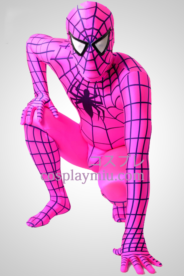 Plum Lycra Spandex Spiderman Zentai Suit
