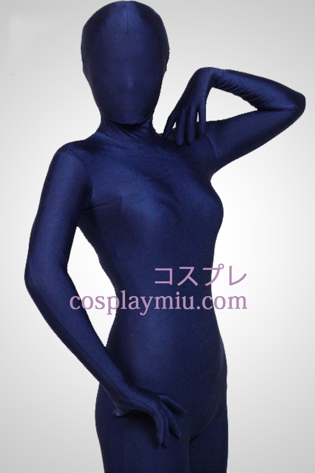 Dark Blue Full Body Lycra Spandex Zentai Suit