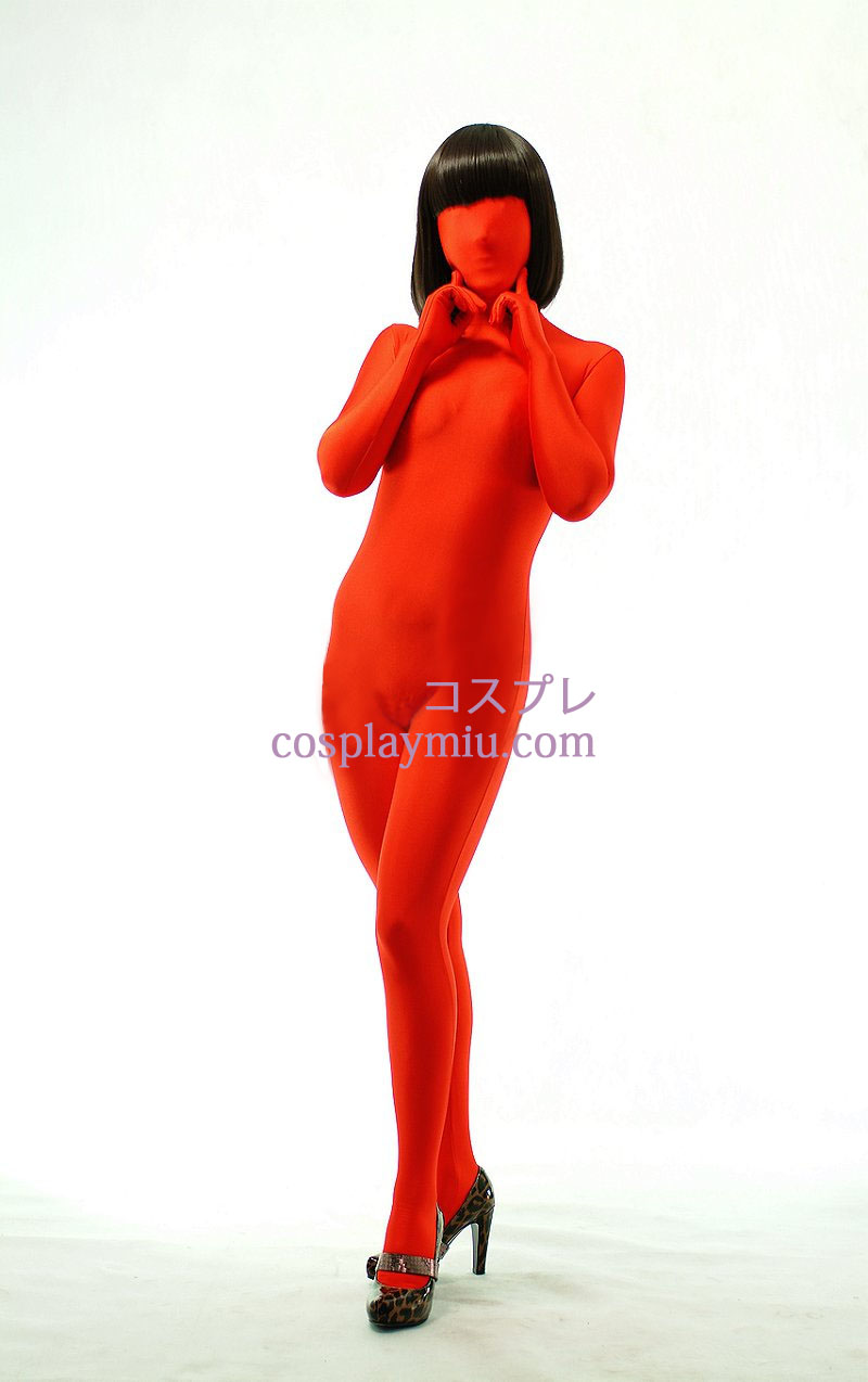 Red Unisex Modal Zentai Suit