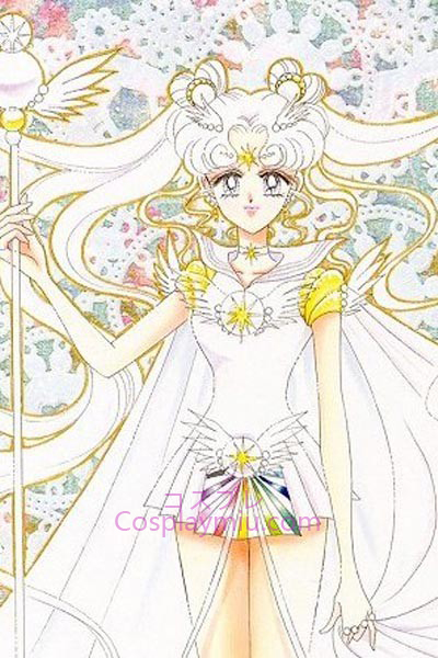 Sailor Moon Tsukino Usagi Sailor Moon Silver Long Cosplay Wig